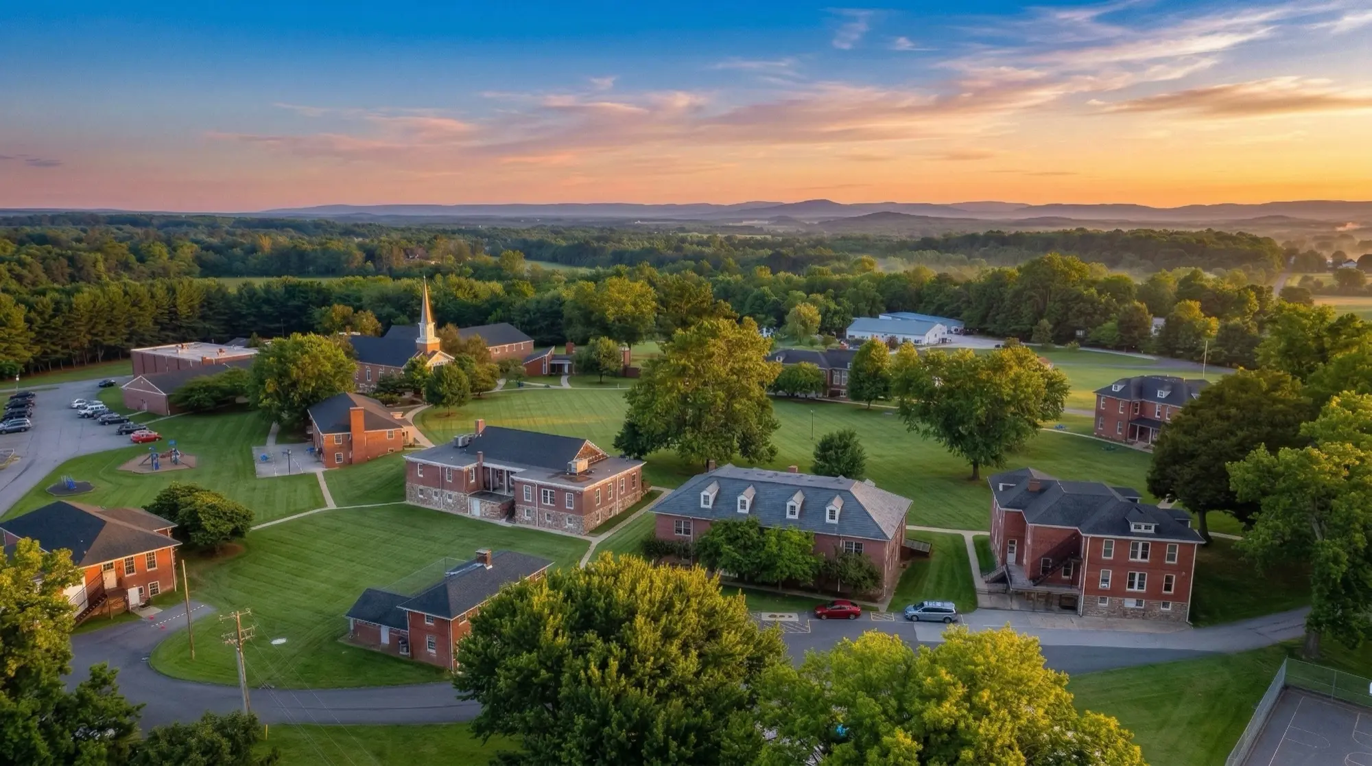 Hoffman Homes campus aerial